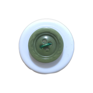 Corozo Nut Button Raised Double Rim, Small