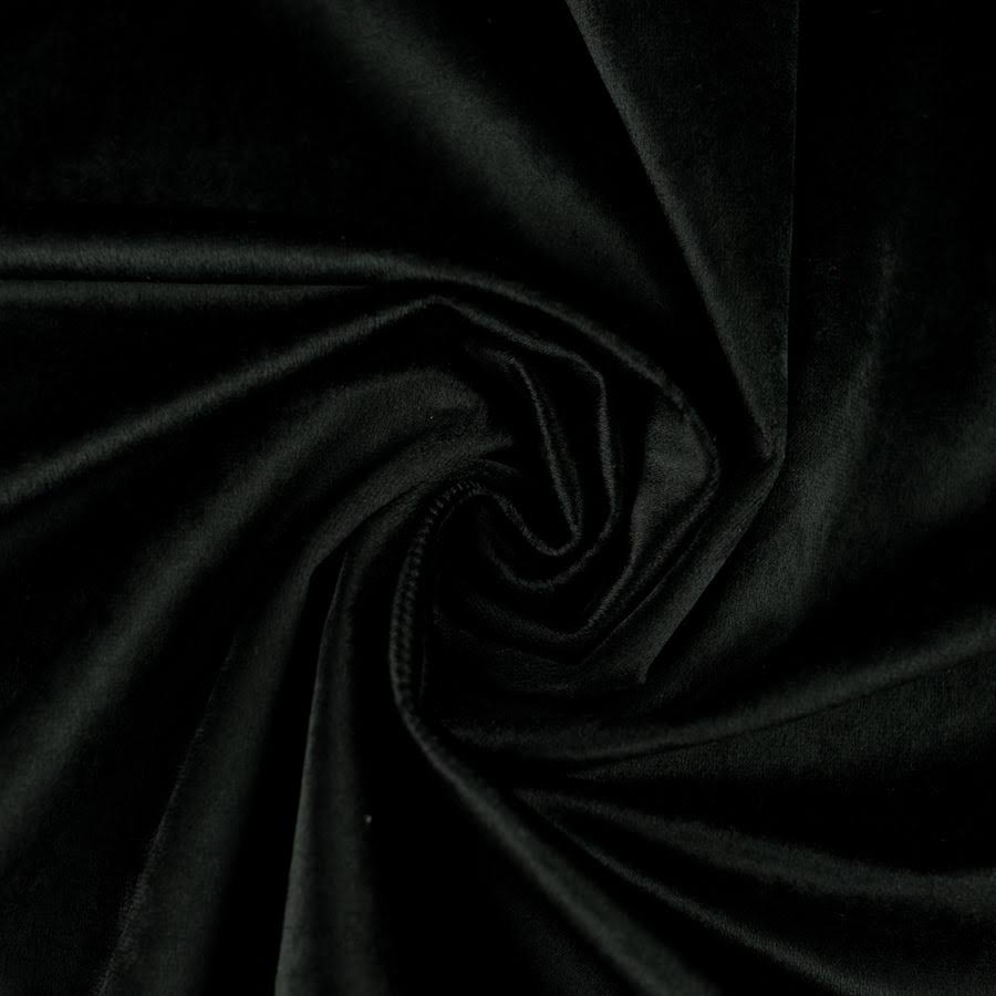 Cotton Velvet, Black - 1/4 metre