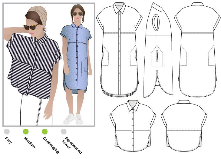 Style Arc Patterns Blaire Shirt and Dress - sizes 18 to 30