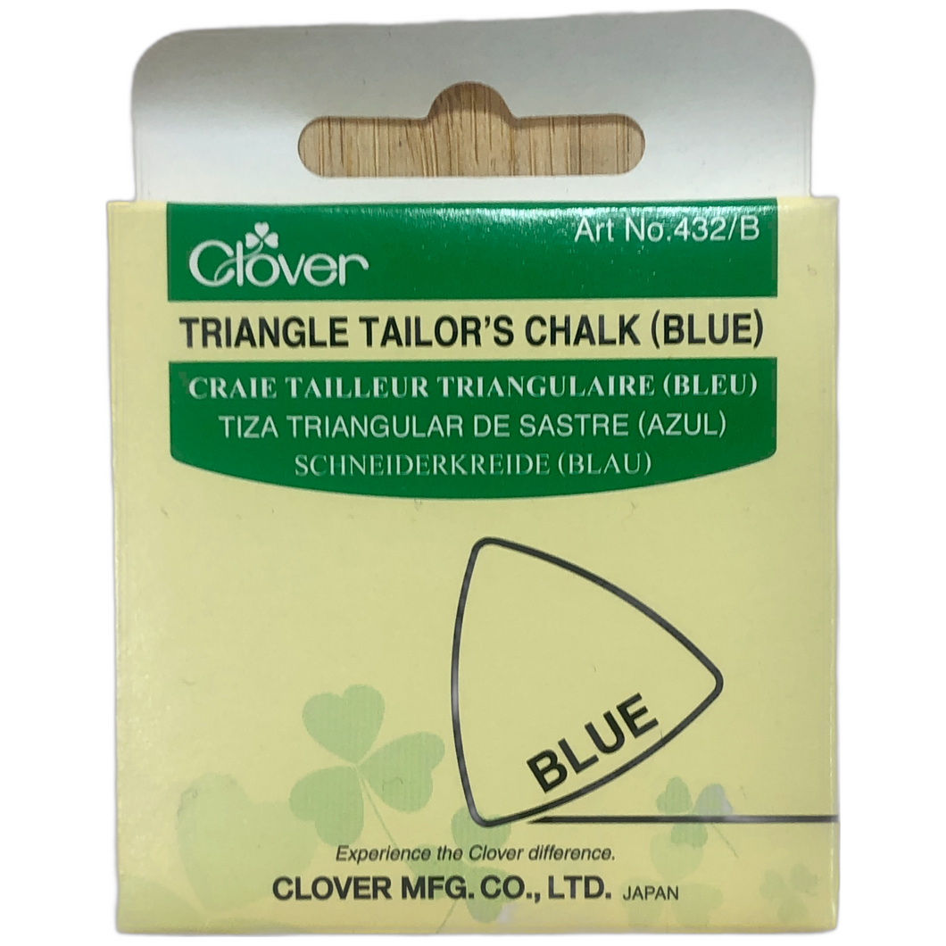 Clover Triangle Tailor’s Chalk, Blue