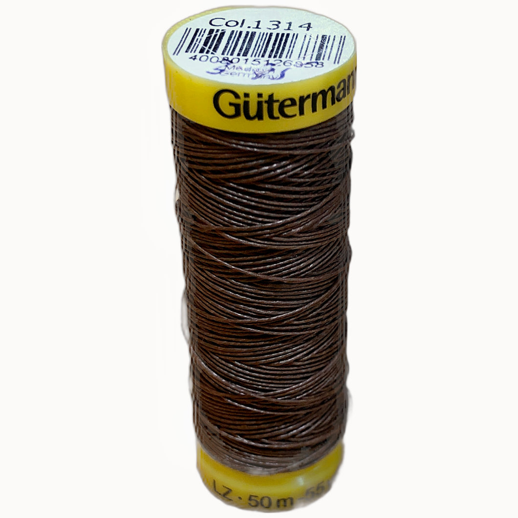 Gütermann Linen Thread - Colour 1314, Brown