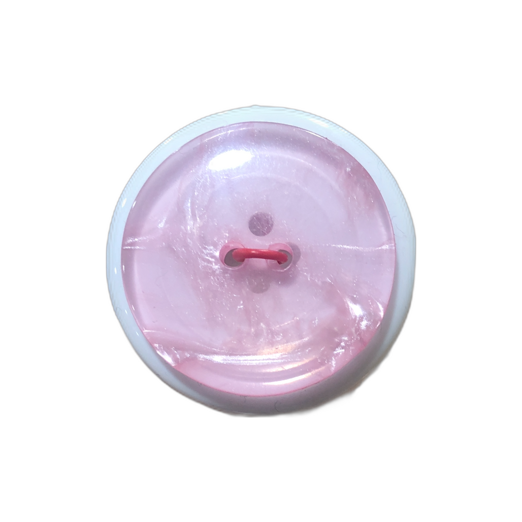 Clear Coloured Button, Large