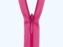 Load image into Gallery viewer, 40cm Invisible zip in hot pink for sale at Minerva&#39;s Bower