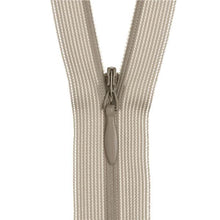 Load image into Gallery viewer, 46cm Invisible zip in smoke grey for sale at Minerva&#39;s Bower