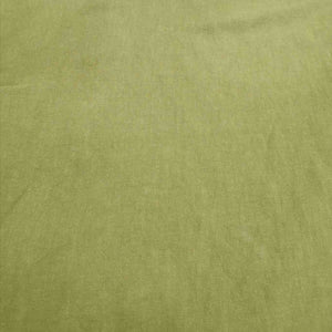 Flat lay of 100% Linen antique wash in Jungle, for sale at Minerva's Bower