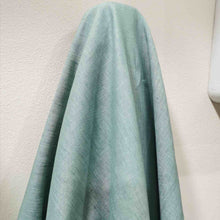 Load image into Gallery viewer, Drape image of 100% Yarn Dyed Linen, Malachite , available at Minerva&#39;s Bower