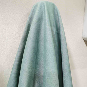 Drape image of 100% Yarn Dyed Linen, Malachite , available at Minerva's Bower