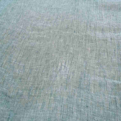 Flat Lay of 100% High Twist Linen, Malachite, for sale at Minerva's Bower