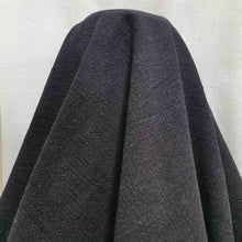 Load image into Gallery viewer, drape of 100% Linen Vintage Washer Finish, Black, for sale at Minerva&#39;s Bower
