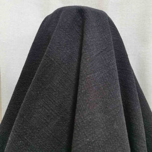 drape of 100% Linen Vintage Washer Finish, Black, for sale at Minerva's Bower
