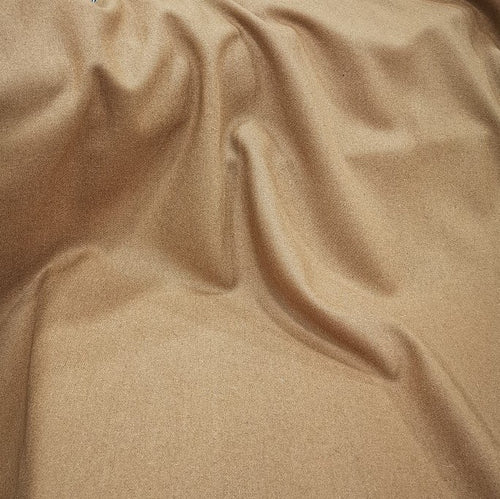 Flat drape lay of 60% Wool 40% Viscose Coating, Camel, for sale at Minerva's Bower